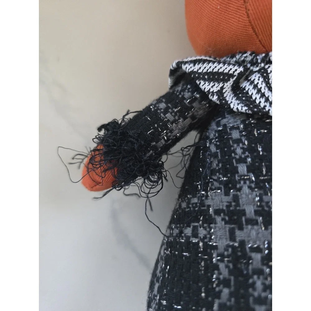 Midnight Beaded‎ Dangle Legs Weighted Pumpkin Head Mantle Bookshelf New